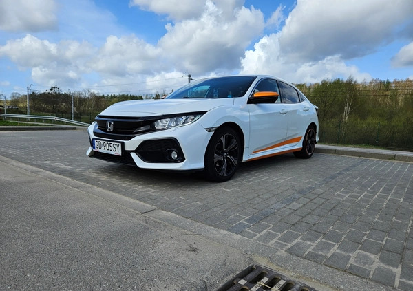Honda Civic cena 60900 przebieg: 122250, rok produkcji 2017 z Gdańsk małe 79
